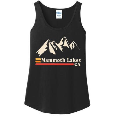 Retro Mammoth Lakes California Ca Mountain Ski Ladies Essential Tank