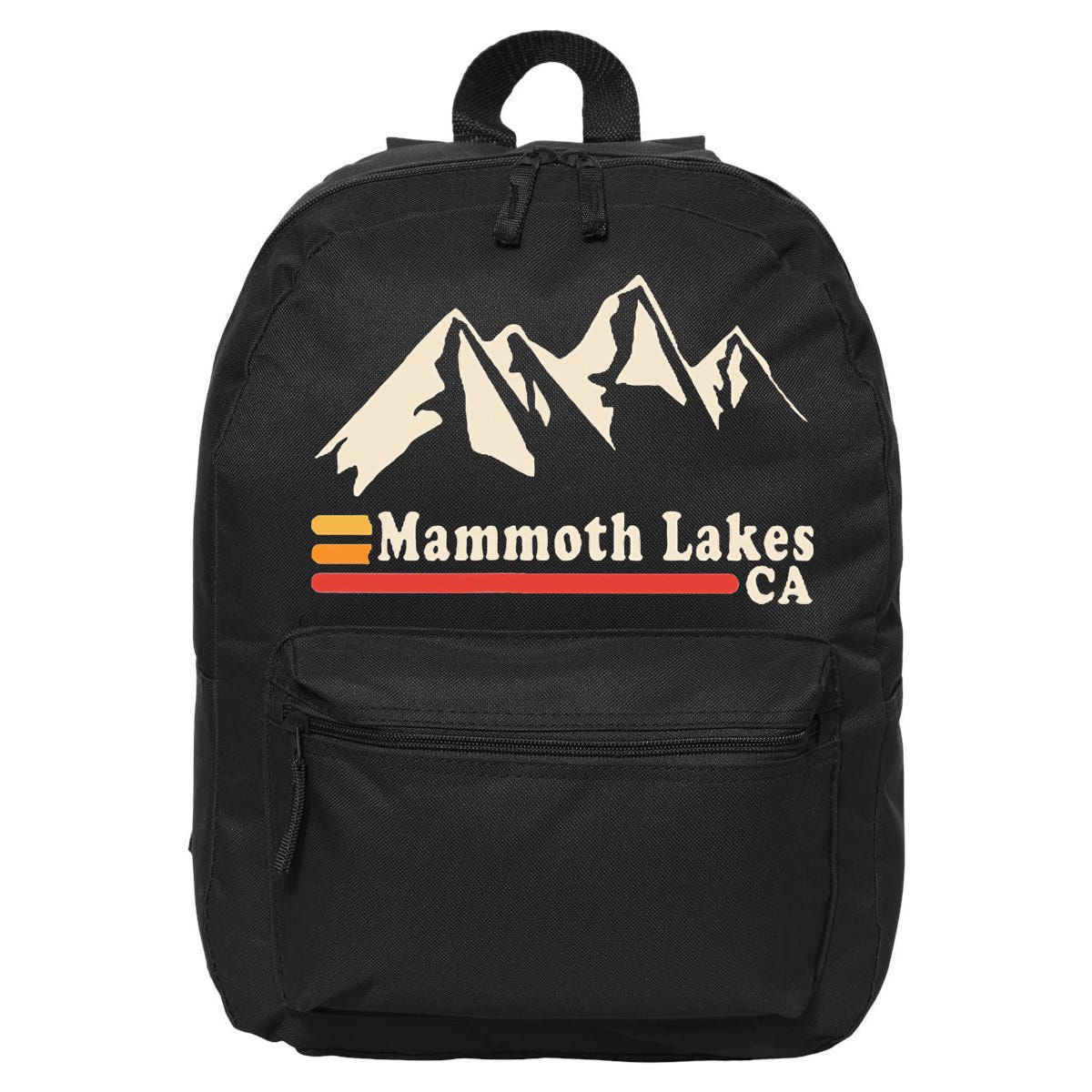 Retro Mammoth Lakes California Ca Mountain Ski 16 in Basic Backpack