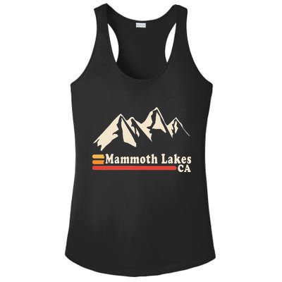 Retro Mammoth Lakes California Ca Mountain Ski Ladies PosiCharge Competitor Racerback Tank
