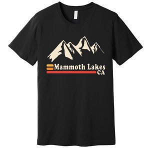 Retro Mammoth Lakes California Ca Mountain Ski Premium T-Shirt