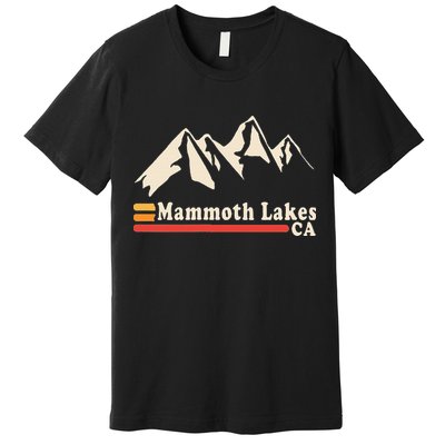Retro Mammoth Lakes California Ca Mountain Ski Premium T-Shirt