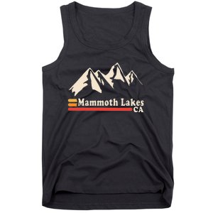 Retro Mammoth Lakes California Ca Mountain Ski Tank Top