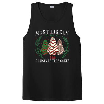 Retro Most Likely To Eat All The Christmas Tree Cakes Debbie Gift PosiCharge Competitor Tank