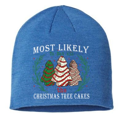 Retro Most Likely To Eat All The Christmas Tree Cakes Debbie Gift Sustainable Beanie