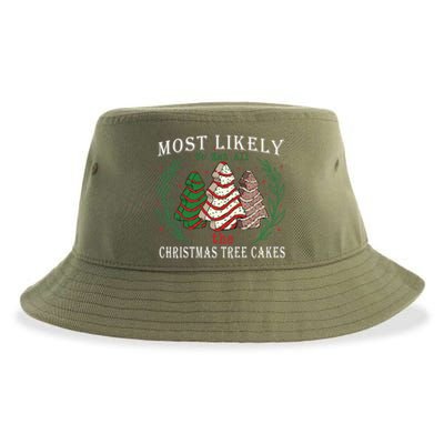 Retro Most Likely To Eat All The Christmas Tree Cakes Debbie Gift Sustainable Bucket Hat