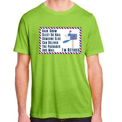 Retired Mail Letter Carrier Postal Worker Retiret Gift Adult ChromaSoft Performance T-Shirt