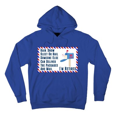 Retired Mail Letter Carrier Postal Worker Retiret Gift Hoodie