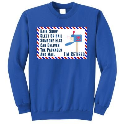 Retired Mail Letter Carrier Postal Worker Retiret Gift Sweatshirt