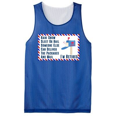 Retired Mail Letter Carrier Postal Worker Retiret Gift Mesh Reversible Basketball Jersey Tank