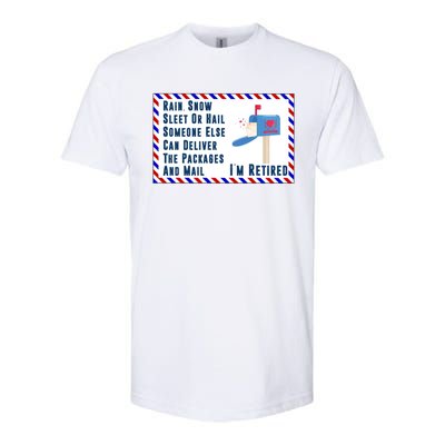 Retired Mail Letter Carrier Postal Worker Retiret Gift Softstyle CVC T-Shirt