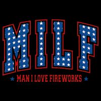 Retro Milf Man I Love Fireworks Funny American 4th Of July Impact Tech Backpack