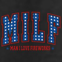 Retro Milf Man I Love Fireworks Funny American 4th Of July Adult Drive Performance Visor