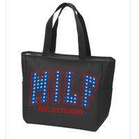 Retro Milf Man I Love Fireworks Funny American 4th Of July Zip Tote Bag
