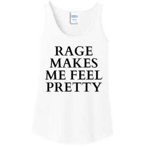 Rage Makes Me Feel Pretty Funny Feminism Slogan Angry Humor Ladies Essential Tank