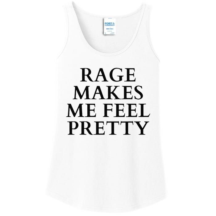 Rage Makes Me Feel Pretty Funny Feminism Slogan Angry Humor Ladies Essential Tank