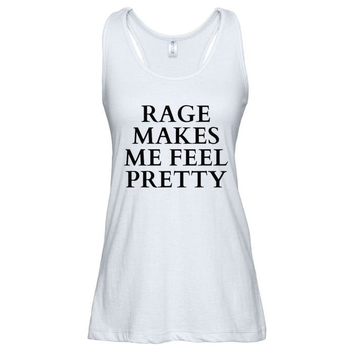 Rage Makes Me Feel Pretty Funny Feminism Slogan Angry Humor Ladies Essential Flowy Tank