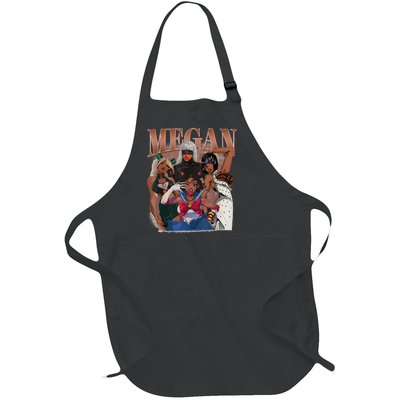 Retro Megan Moon Megan First Name Personalized Vintage Full-Length Apron With Pockets