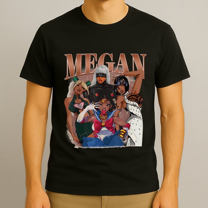 Retro Megan Moon Megan First Name Personalized Vintage T-Shirt