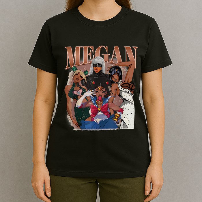 Retro Megan Moon Megan First Name Personalized Vintage T-Shirt