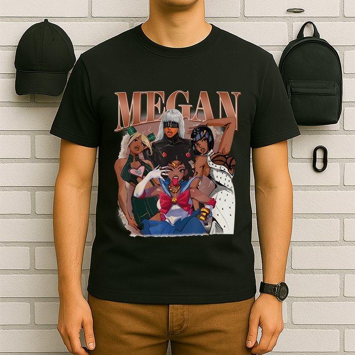 Retro Megan Moon Megan First Name Personalized Vintage T-Shirt