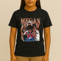 Retro Megan Moon Megan First Name Personalized Vintage T-Shirt