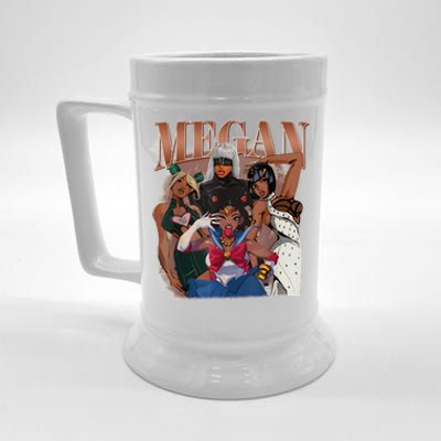 Retro Megan Moon Megan First Name Personalized Vintage Beer Stein