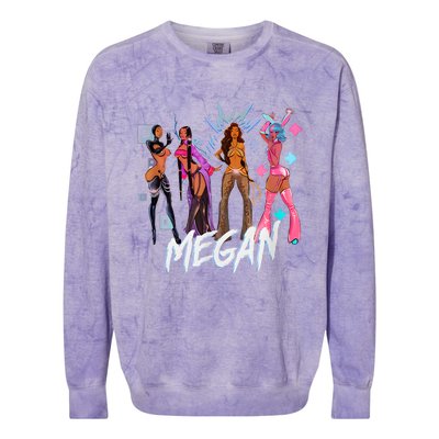 Retro Megan Moon Megan First Name Personalized Vintage Colorblast Crewneck Sweatshirt