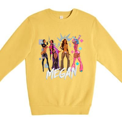 Retro Megan Moon Megan First Name Personalized Vintage Premium Crewneck Sweatshirt