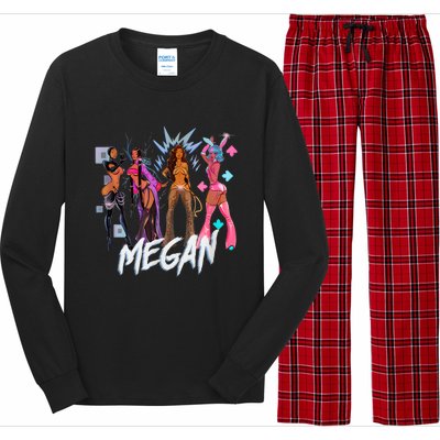 Retro Megan Moon Megan First Name Personalized Vintage Long Sleeve Pajama Set