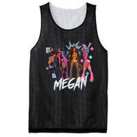 Retro Megan Moon Megan First Name Personalized Vintage Mesh Reversible Basketball Jersey Tank