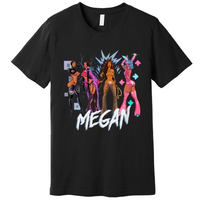 Retro Megan Moon Megan First Name Personalized Vintage Premium T-Shirt