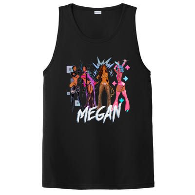 Retro Megan Moon Megan First Name Personalized Vintage PosiCharge Competitor Tank