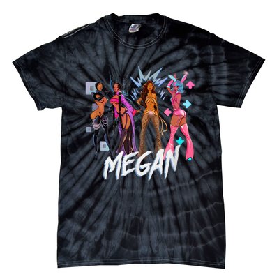 Retro Megan Moon Megan First Name Personalized Vintage Tie-Dye T-Shirt