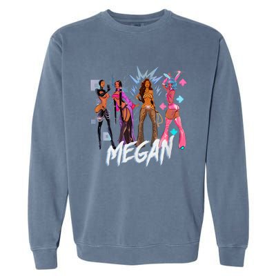 Retro Megan Moon Megan First Name Personalized Vintage Garment-Dyed Sweatshirt