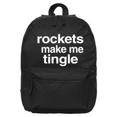 Rockets Make Me Tingle 16 in Basic Backpack