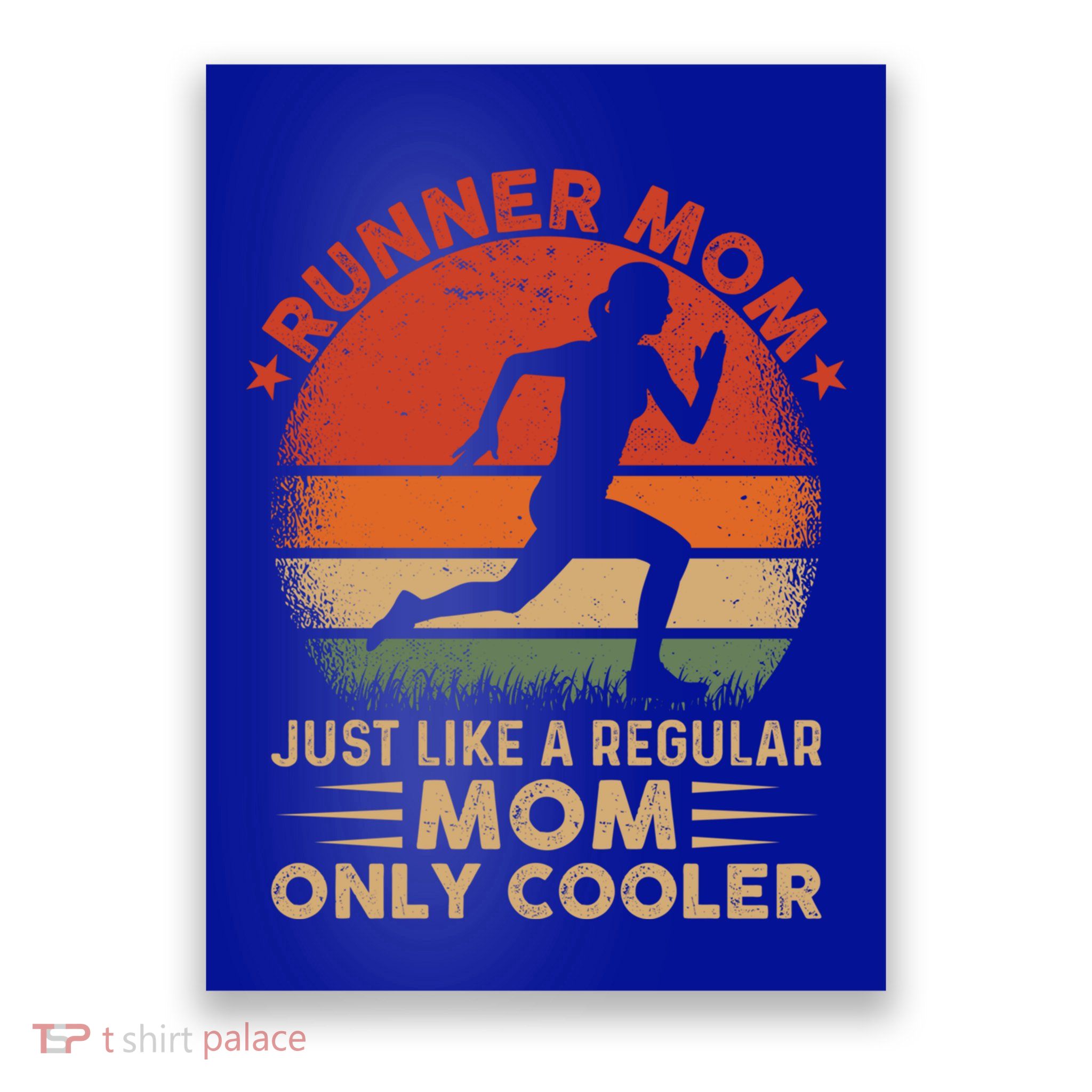 Runner Mom Marathon Race Track And Field Mothers Day Cute Gift Poster