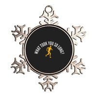 Running Mom Mother Ladies Marathon Run Half marathon Metallic Star Ornament