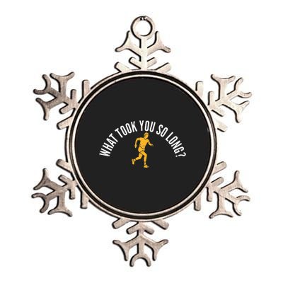 Running Mom Mother Ladies Marathon Run Half marathon Metallic Star Ornament