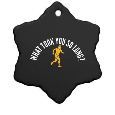 Running Mom Mother Ladies Marathon Run Half marathon Ceramic Star Ornament