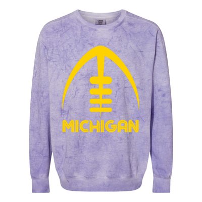 Retro Michigan MI Vintage Design Classic Michigan Colorblast Crewneck Sweatshirt