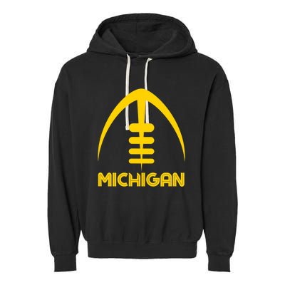 Retro Michigan MI Vintage Design Classic Michigan Garment-Dyed Fleece Hoodie