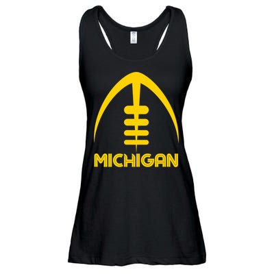 Retro Michigan MI Vintage Design Classic Michigan Ladies Essential Flowy Tank