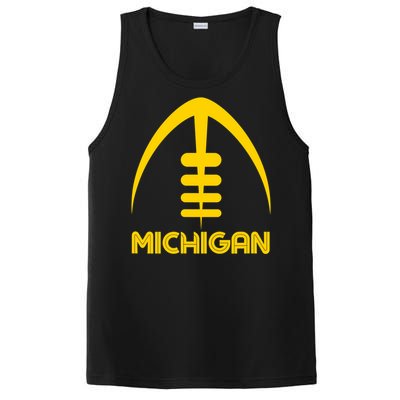 Retro Michigan MI Vintage Design Classic Michigan PosiCharge Competitor Tank