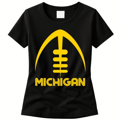 Retro Michigan MI Vintage Design Classic Michigan Womens T-Shirt