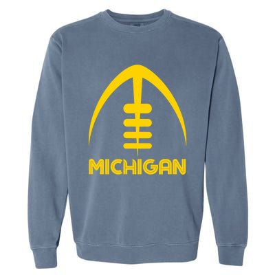 Retro Michigan MI Vintage Design Classic Michigan Garment-Dyed Sweatshirt