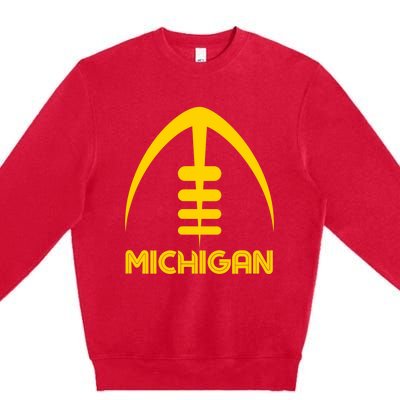 Retro Michigan MI Vintage Design Classic Michigan Premium Crewneck Sweatshirt