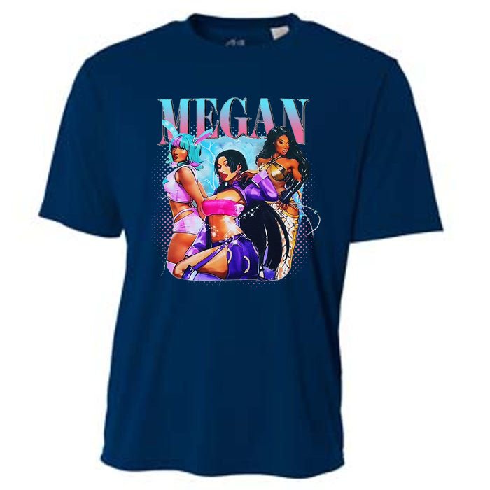 Retro Megan Moon First Name Personalized Vintage Cooling Performance Crew T-Shirt