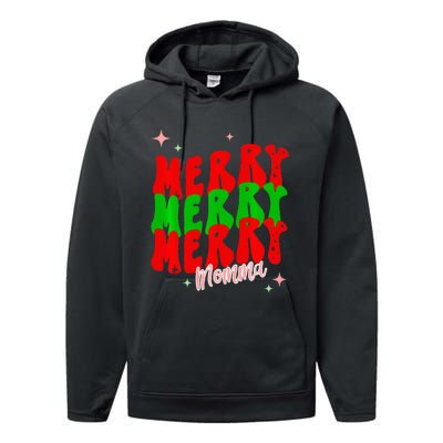 Retro Merry Momma Performance Fleece Hoodie