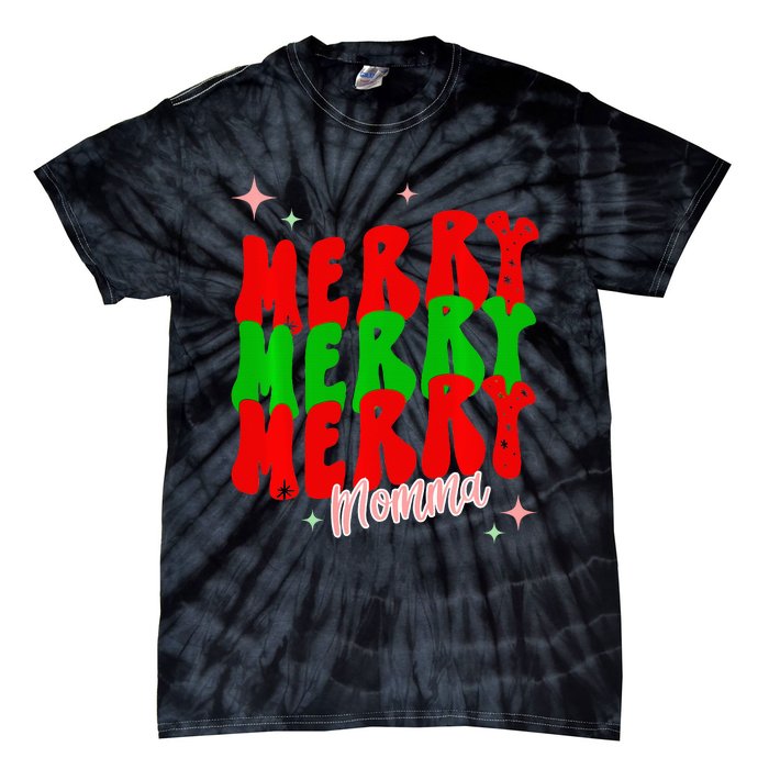 Retro Merry Momma Tie-Dye T-Shirt