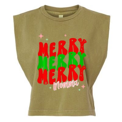 Retro Merry Momma Garment-Dyed Women's Muscle Tee